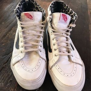 Vans Shoes - Vans Sk-8 Hi with Zips and Leopard Interior Vans Shoes - Vans Sk-8 Hi with Zips and Leopard Interior